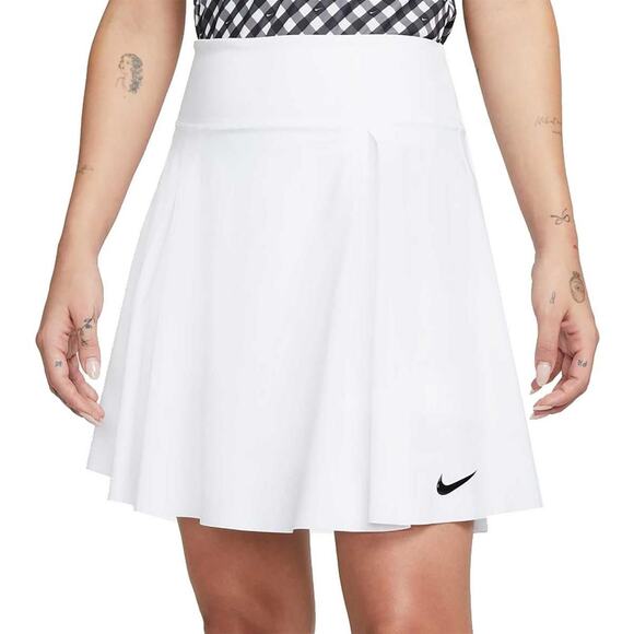 Nike Dri-FIT Advantage 17" Long Golf Skirt, White Size Large ($75 MSRP) - Picture 1 of 6